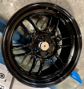 4 PCS 16" Gloss Black Wheels JDM Style 16x7 4x100 +35 CB73.1 Rims Set 4