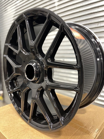 20" Wheels For Mercedes S550 S600 CL500 CL550 20x8.5 +30 5x112 Black Rims Set 4