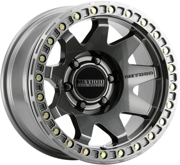 Method Race Wheels MR108 Gloss Titanium Wheel with Aluminum (17 x 9. inches /6 x 5 mm, -44 mm Offset) Set of 4