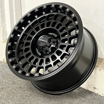 17" IPW 902 BLACK OFF ROAD WHEELS FOR JEEP WRANGLER OVERLAND 17x8.5 5x127 ET-12