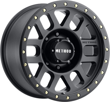 Method Race Wheels 309 Grid Matte Black 18x9" 8x180", 0mm offset 5" Backspace, Set of 4