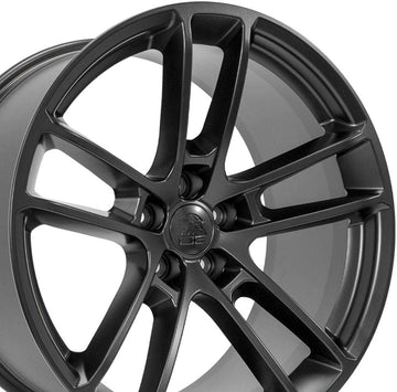 OE Wheels LLC 20 inch Rim Fits Dodge Challenger SRT Wheel DG22 20x10 Satin Black Wheel Hollander 2640, Set of 4