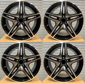 19" Staggered Wheels For Mercedes S430 S500 S550 E350 E320 19x8.5/19x9.5 5x112