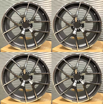 SET 4 STAGGERED 20X8.5/20x9.5 +45 5X112 WHEELS FOR MERCEDES C350 E350 E550 20"