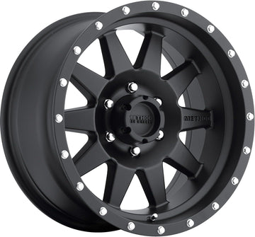 Method The Standard 20x9 Offset 18 6x5.5 Hub 108 Matte Black with Simulated Bead Lock, Set of 4