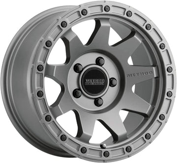 Method Race Wheels MR317 Titanium Wheel with Aluminum (17 x 8.5 inches /5 x 5 mm, 0 mm Offset) Set of 4