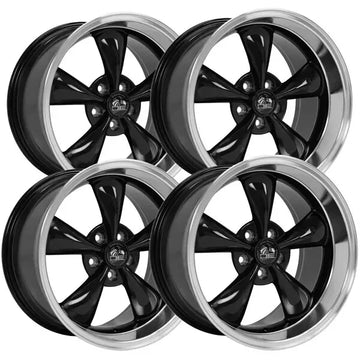 (Set of 4) OE Wheels FR01 17x9 5x4.5" +24mm Black Wheels Rims 17" Inch