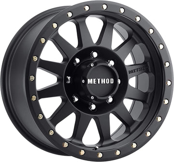 Method Race Wheels 304 Double Standard Matte Black 18x9" 8x6.5", 18mm offset 5.75" Backspace, Set of 4