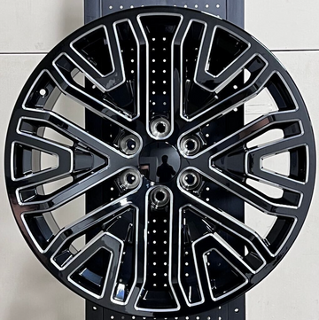 22" SIERRA STYLE MILLED WHEELS RIMS FIT 6X139.7 GMC SIERRA 1500 AT4 DENALI SET 4