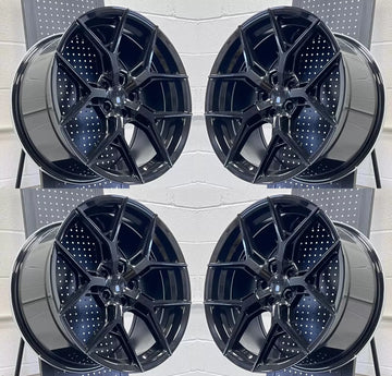 20" Wheels 20x8.5 +35 5x114.3 Black For Nissan Infiniti QX50 Q50 QX60 2015-2022