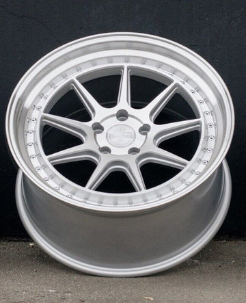 4 PCS 18x9.5 5x100 +35 Aodhan DSX Wheels Silver Machined Concave 18" Rims Set 4