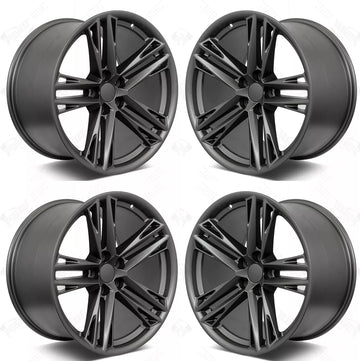 20x10/20x11 Staggered Gunmetal 20" Wheels Fit Chevrolet Camaro Chevy Set 4