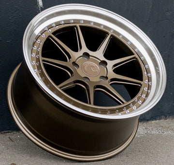 4 PCS 18x9.5 5x114.3 +30 Aodhan DSX Bronze 18 Inch Concave Wheels Set 4