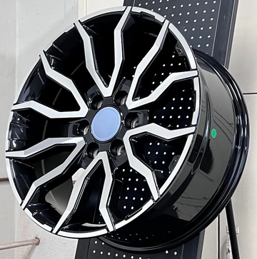 (SET 4) 20" PRADO STYLE BLACK MACHINE WHEELS RIMS FITS TOYOTA LAND CRUISER HILUX