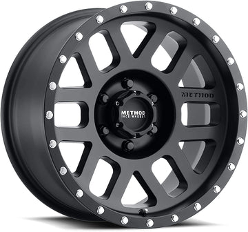 Method Race Wheels 306 Mesh Matte Black 17x8.5" 6x5.5", 0mm offset 4.75" Backspace, Set of 4