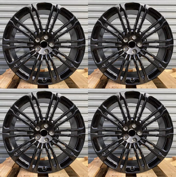23" CRESCENDO L460 1075 STYLE BLACK WHEELS FOR LAND RANGE ROVER DEFENDER VOGUE