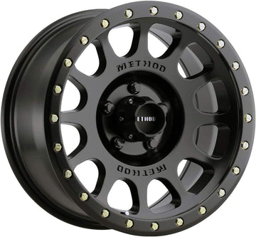 Method Race Wheels MR305 NV Matte Black Wheel with Aluminum (18 x 9. inches /5 x 150 mm, 0 mm Offset) Set of 4