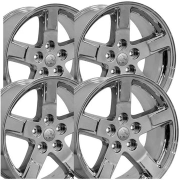 (Set of 4) OE Wheels DG62 20x9 5x5.5" +19mm Chrome Wheels Rims 20" Inch