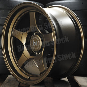 Mflow MF05 6x135 17x9 -12 offset matte bronze 5 spokes truck 4 wheels set