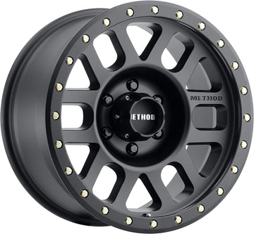 Method Race Wheels 309 Grid Matte Black 17x8.5" 6x120", 0mm offset 4.75" Backspace, Set of 4
