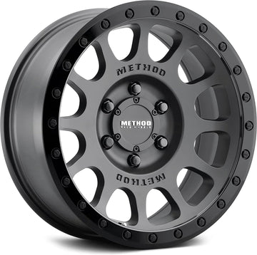Method Race Wheels MR305 NV Matte Black-Gloss Black Lip Wheel with Aluminum (17 x 8.5 inches /5 x 150 mm, 0 mm Offset) Set of 4
