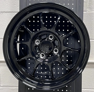 15" HART STYLE FLOW FORGED BLACK RIMS WHEELS 4X100 FIT 1980-2005 HONDA CIVIC