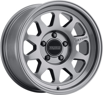 Method Race Wheels 316 Gloss Titanium 18x9" 5x150", 18mm offset 5.75" Backspace, Set of 4