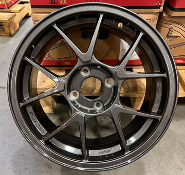 4 Flow Forming 15X7 4X100 +35 Gunmetal Wheels JDM Type R Fits Honda Civic EG EK