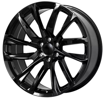 4 PCS 22" GLOSS BLACK WHEELS FIT 6X139.7 GMC 2000+ YUKON XL SLE TAHOE RIMS SET