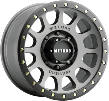 Method Race Wheels MR305 NV Titanium-Matte Black Lip Wheel with Aluminum (18 x 9. inches /5 x 150 mm, 25 mm Offset) Set of 4