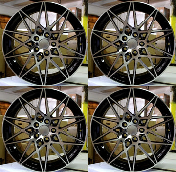 (4) 18X8.0" Wheels Rims 5x120 +35 BMW E46 E90 E92 E93 F30 F31 Z3 Z4 Set of 4