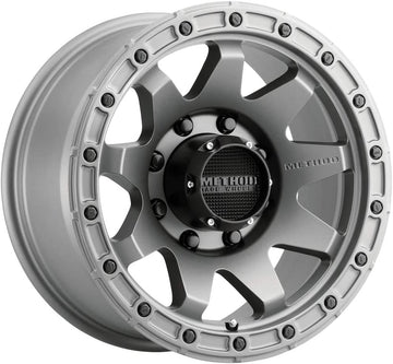 Method Race Wheels MR317 Titanium Wheel with Aluminum (20 x 9. inches /8 x 180 mm, 18 mm Offset) Set of 4