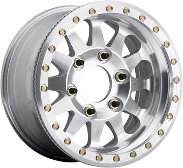 Method Race Wheels 101 Beadlock Raw Machined 17x9" 8x6.5", 12mm offset 4.5" Backspace, Set of 4