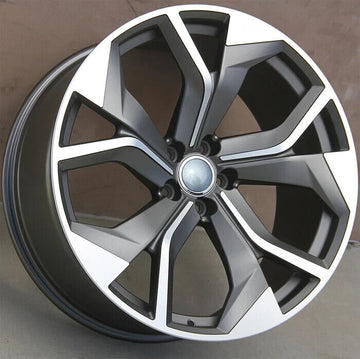 SET 4 22" GUNMEATL WHEELS FOR AUDI A7 S7 RS6 A8 SQ5 Q7 Q8 RSQ8 ETRON 22x10