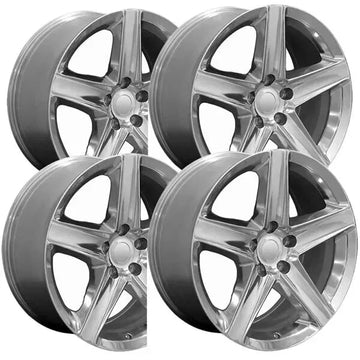 (Set of 4) OE Wheels JP06 20x9 5x5" +35mm Polished Wheels Rims 20" Inch