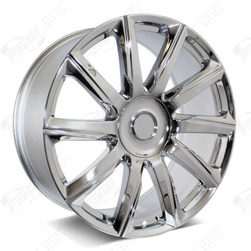 SET 4 24" Chrome Wheels Fit Cadillac Escalade Chevy Silverado 1500 GMC Sierra