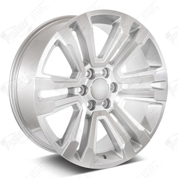 22" Silver Wheels Fits Chevy Silverado 1500 Tahoe Yukon Sierra 22x9 Rims Set 4