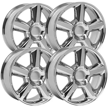 (Set of 4) OE Wheels CV83 20x8.5 6x5.5" +31mm Chrome Wheels Rims 20" Inch