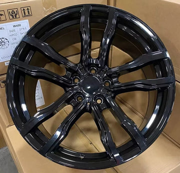 20" GLOSS BLACK 20X10/20X11 STAGGERED WHEELS FOR BMW X5 E70 F15 X6 E71 5X120