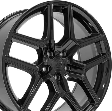 OE Wheels LLC 20 inch Rim Fits Ford Explorer Wheel FR73 20x9 Black Wheel Hollander 10061, Set of 4