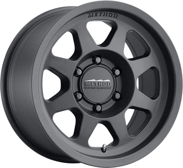 Method Race Wheels 701 Matte Black 17x8.5" 6x5.5", 0mm offset 4.75" Backspace, Set of 4