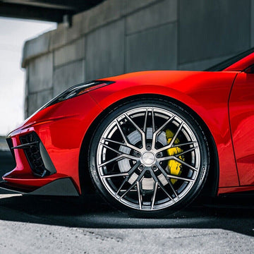 20/21" Avant Garde M520R Dark Graphite 20x9 21x12 Wheels Rims Fits Corvette C8