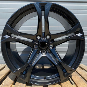 20" Matte Black Wheels 20x10 / 20x11 5x120 Fit Chevrolet Camaro Chevy Set 4 Rims