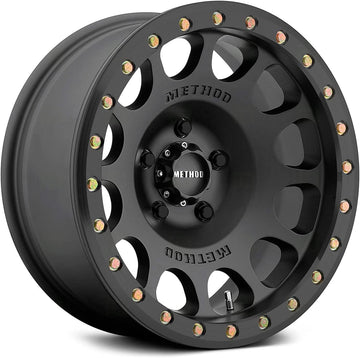 Method Race Wheels 105 Beadlock Matte Black 17x8.5" 8x6.5", 0mm offset 4.75" Backspace, Set of 4