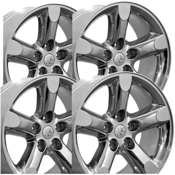 (Set of 4) OE Wheels DG56 20x9 5x5.5" +19mm Polished Wheels Rims 20" Inch