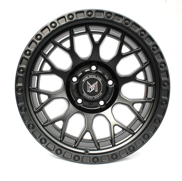 17" MFLOW MF02 17x9 -12 BLACK Wheels 6x139.7 93.1 Bore for Ford Bronco Ranger