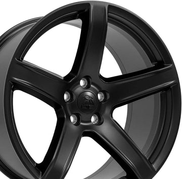 OE Wheels LLC 20 inch Rim Fits Dodge Challenger SRT Wheel DG22 20x9.5 Satin Black Wheel Hollander 2640, Set of 4