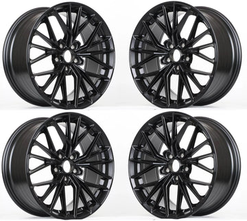 19" WHEELS FOR LEXUS IS250 CAMRY ACCORD CR-V 19x8.5 +35 5x114.3 BLACK RIMS SET 4