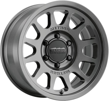 Method Race Wheels 703 Titanium Wheel with Gloss (16 x 8. inches /6 x 5 mm, 0 mm Offset) Set of 4