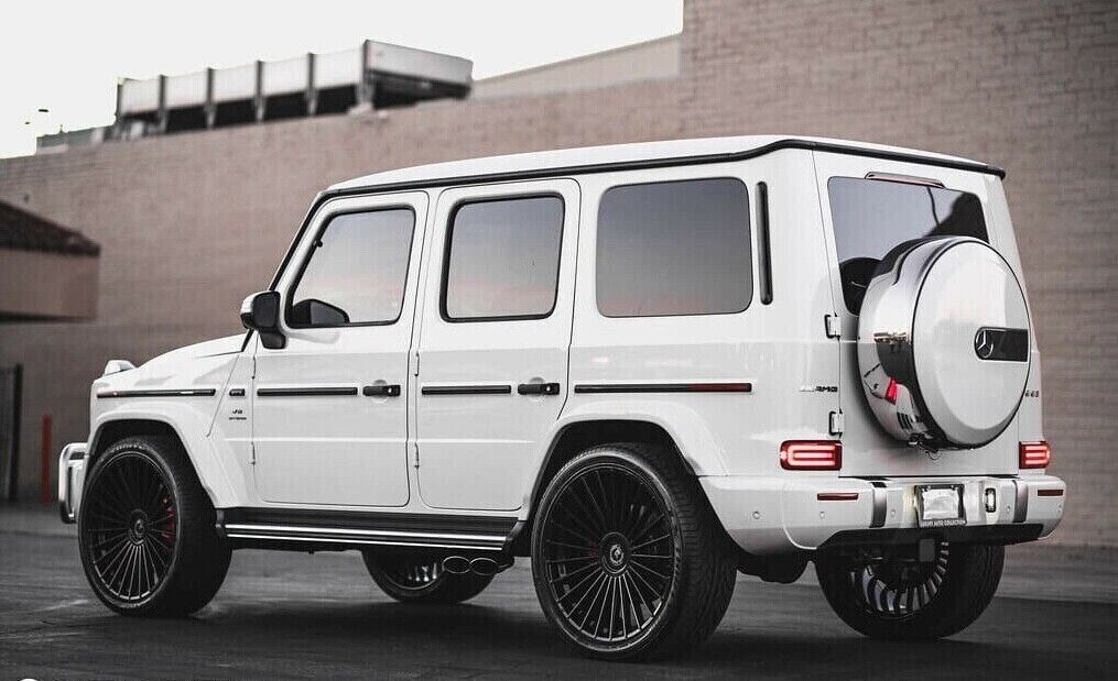 24” RF22 GLOSS BLACK WHEELS RIMS FOR MERCEDES W463 G500 G550 G55 G63 2 ...